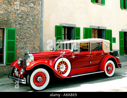 Packard Phaeton. Exposition de voitures anciennes. L'île de Majorque. Espagne Banque D'Images