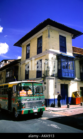 La Candelaria vieux quartier colonial de Santa Fe de Bogota Colombie Banque D'Images