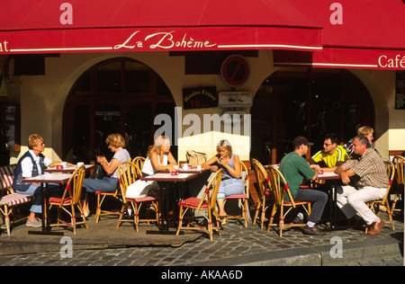 La Boheme Place du Tertre Montmartre Paris France Banque D'Images