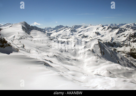 Zell am Zee montagnes ski resort Autriche Banque D'Images