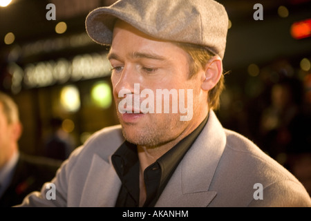 Brad Pitt à beo wulf film premiere'leicester square londres tomb raider joe black Banque D'Images