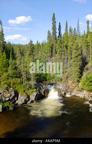 Rancheria Falls Site loisirs le long de route de l'Alaska Al Alcan Canada Territoire du Yukon peut Banque D'Images