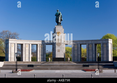 Monument commémoratif de guerre soviétique, Tiergaten, Berlin, Allemagne Banque D'Images
