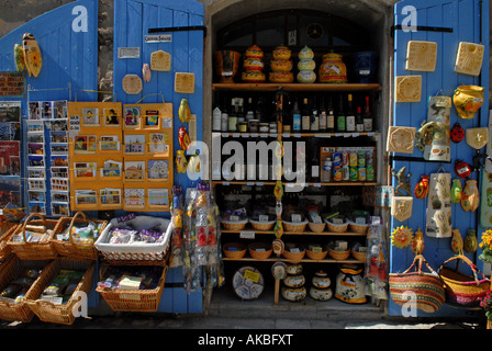 Boutique au Village Les Baux de Provence Provence France Banque D'Images