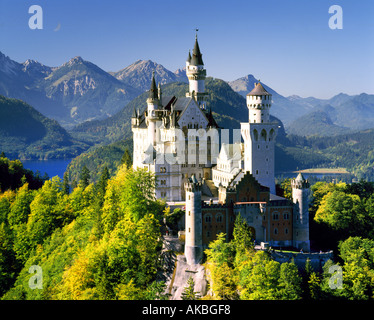 DE - La Bavière : Château de Neuschwanstein Banque D'Images