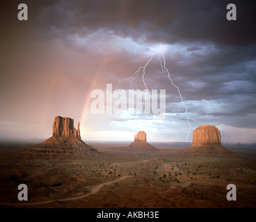 Usa - Arizona : Monument Valley Navajo Tribal Park Banque D'Images