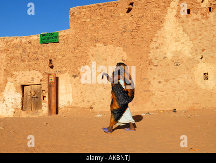 Ville de Chinguetti Adrar région Sahara Mauritanie Banque D'Images
