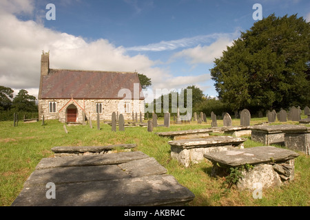 Wales Bala Gwynedd Llangower Cywairs Église et cimetière St C8e Banque D'Images