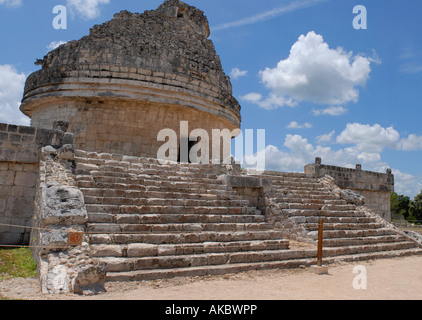 L'observatoire Maya El Caracol Chichen Itza Mexique Banque D'Images