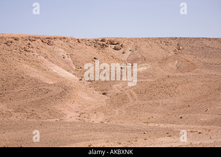 Le désert du Sahara, près de Ouarzazate, Maroc, Afrique du Nord. Banque D'Images