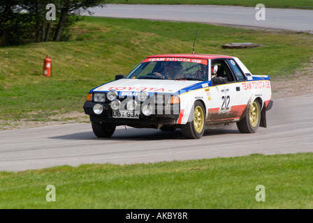 Toyota Celica Groupe B Rallye Historique Voiture à Oulton Park Motor Racing Circuit dans Cheshire Royaume Uni Banque D'Images