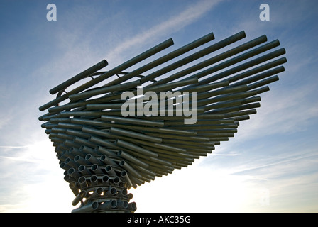 Le chant, une sculpture arbre sonnerie près de Burnley, Lancashire, Royaume-Uni. L'une des série Panopticons de Lancashire. Banque D'Images