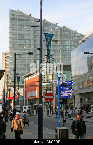 Shopping dans le centre-ville de Manchester midland angleterre uk go europe Banque D'Images