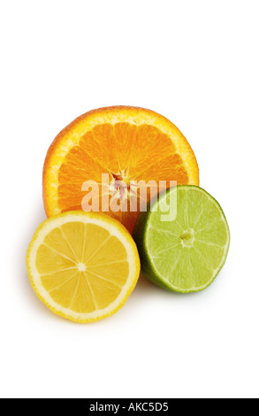 Orange citron lime Banque D'Images