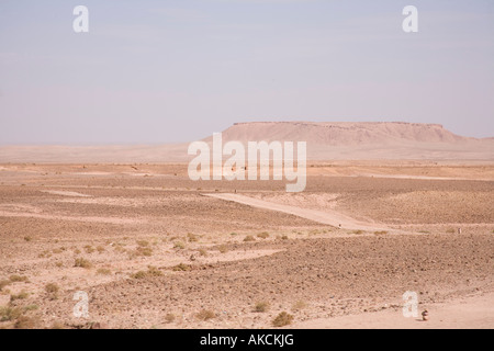 Le désert du Sahara, près de Ouarzazate, Maroc, Afrique du Nord. Banque D'Images