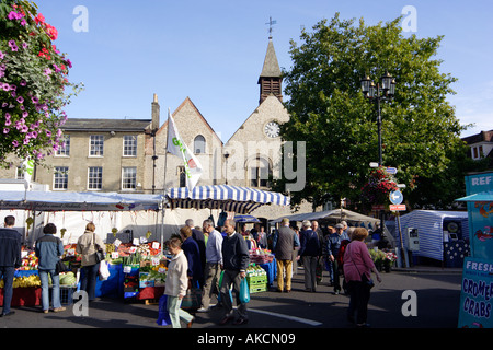 Moyses Hall donne sur le marché à Bury St Edmunds Suffolk East Anglia UK Banque D'Images