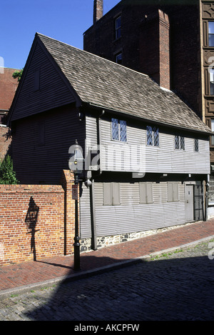 Paul Revere House dans l'extrémité nord de Boston Banque D'Images