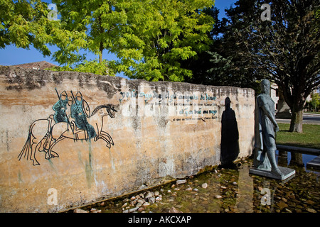 Monument à Rodrigo Diaz de Vivar vivar dans l'Hotel Nobel de cid burgos CASTILLE LEON Espagne Banque D'Images