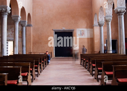 L'Europe du Sud-Est, la Croatie, Porec, interior of Euphrasius basilica Banque D'Images