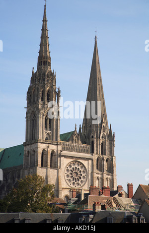France Ile de France la cathédrale de Chartres Banque D'Images