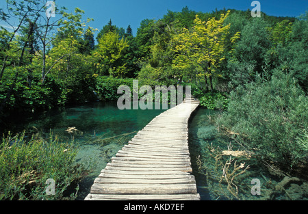 Patrimoine mondial de l'UNESCO, le parc national de Plitvice Lakes Banque D'Images