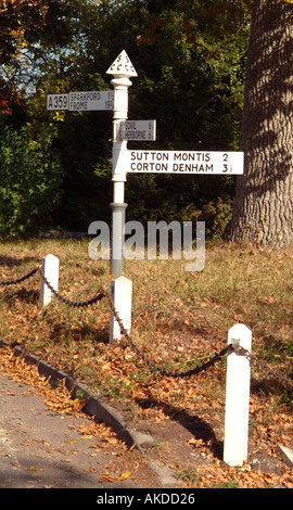 Panneau traditionnel Marston Magna Nr Yeovil Somerset England UK Europe Banque D'Images