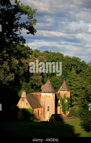 Le Château de Lacypierre à Saint Crépin et Carlucet Banque D'Images