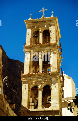 Sinaï Égypte St Catherines Monastère Bell Tower Banque D'Images