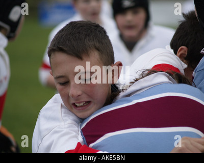 Rugby Junior. Vs Bude, Cornwall Hayle U.K Banque D'Images