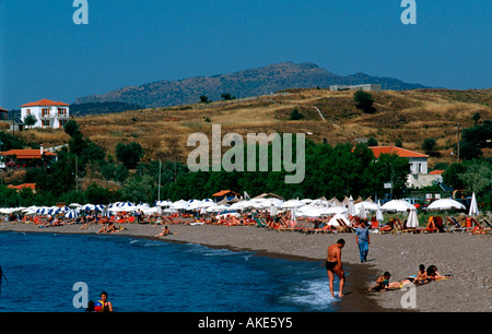 Europa, Griechenland, Lesbos, Petra, Skoutarou Anaxos-Strand, Anaxos Banque D'Images