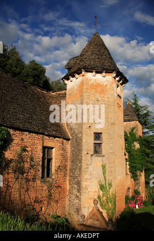 Le Château de Lacypierre à Saint Crépin et Carlucet Banque D'Images