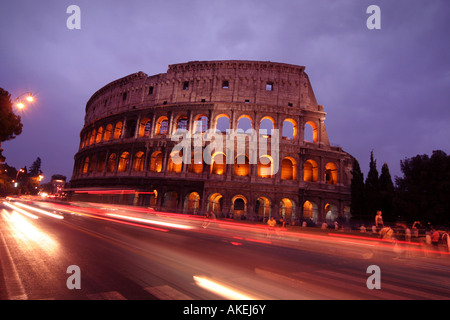 Romes Colosseum du soir Banque D'Images