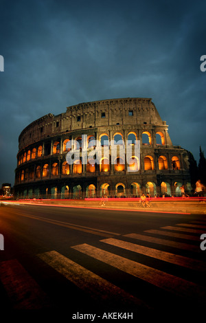 Romes Colosseum du soir Banque D'Images