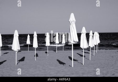 Les parasols de plage Banque D'Images