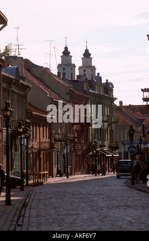 Osteuropa, Lituanie, Kaunas, Altstadt, Vilniaus gatve Fussgängerzone Banque D'Images