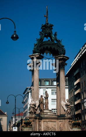 Wien I, Hoher Markt, Vermählungs Josephsbrunnen 1729-32- oder, von J.E. Fischer von Erlach d. J. Banque D'Images