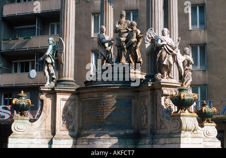 Wien I, Hoher Markt, Vermählungs Josephsbrunnen 1729-32- oder, von J.E. Fischer von Erlach d. J. Banque D'Images