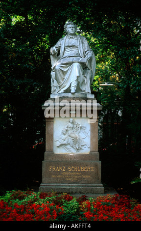 Denkmal von Franz Schubert Banque D'Images