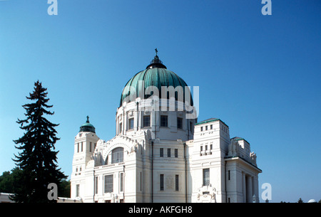 Zentralfriedhof, Karl-Borromäus-Kirche (auch : Dr.-Karl-Lueger-Gedächtniskirche) Banque D'Images