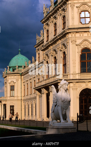 Nordseite Oberes Belvedere, Banque D'Images