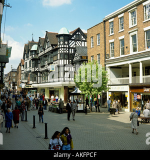 Eastgate Street Ville de chester comté de Cheshire angleterre grande-bretagne editorial Utilisez uniquement Banque D'Images