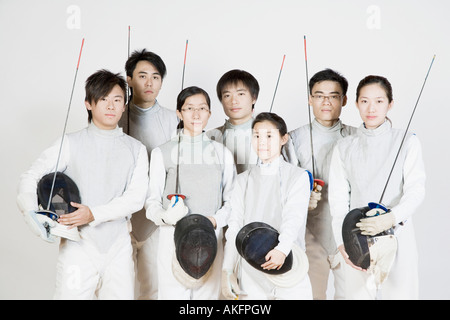 Portrait d'un groupe de tireurs Standing together Banque D'Images