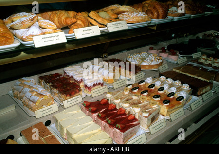 Österreich, Wien I, Neuer Markt, Kurkonditorei Oberlaa, Torten Banque D'Images