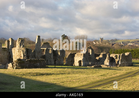 Abbaye d'Easby, Richmond, North Yorkshire, England, UK Banque D'Images