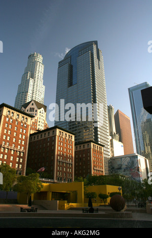 Pershing Square, au centre-ville de Los Angeles Banque D'Images