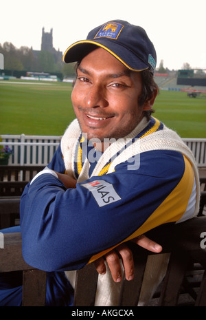 WICKETKEEPER BATTEUR ET sri-lankais KUMAR SANGAKKARA À NOUVELLE ROUTE AOÛT 2006 WORCESTERSHIRE Banque D'Images