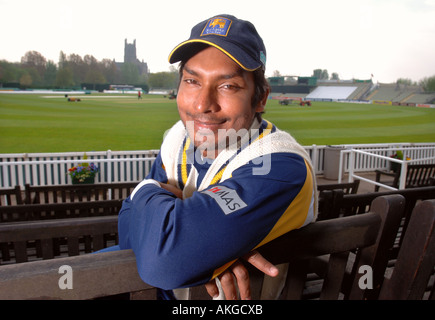WICKETKEEPER BATTEUR ET sri-lankais KUMAR SANGAKKARA À NOUVELLE ROUTE AOÛT 2006 WORCESTERSHIRE Banque D'Images