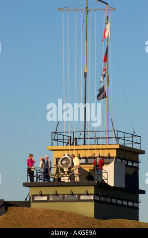 Les touristes l'affichage Fort Moultrie National Monument Sullivan's Island Caroline du Sud USA Banque D'Images