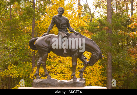 Statue d'enfance d'Andrew Jackson Lancaster en Caroline du Sud USA Banque D'Images