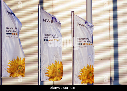 Siège de l'entreprise énergétique allemande RWE dans la ville de Essen, Rhénanie du Nord-Westphalie, Allemagne. Banque D'Images